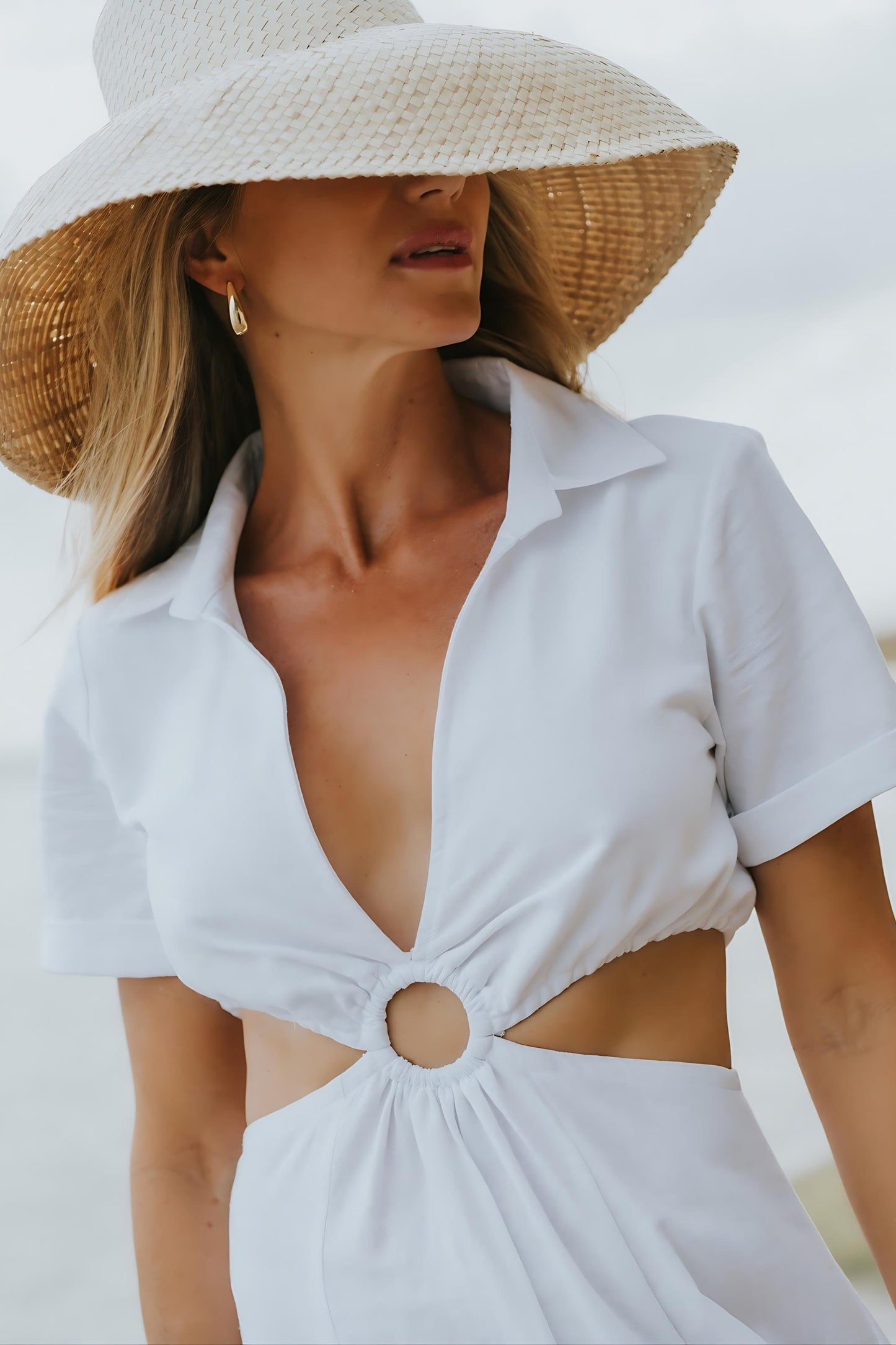 Island Luxe Straw Hat in Natural