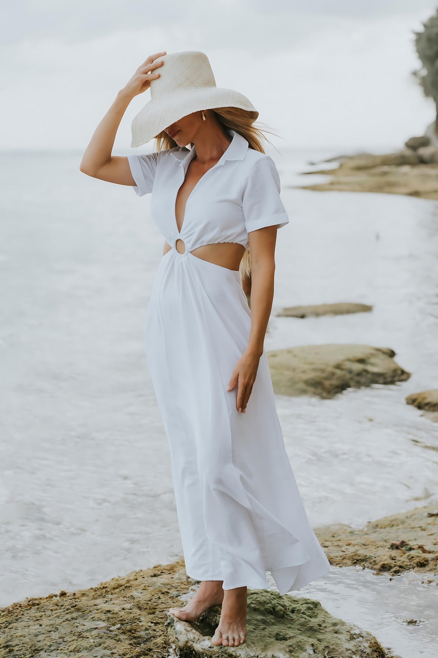 Island Luxe Madison Maxi Dress in White