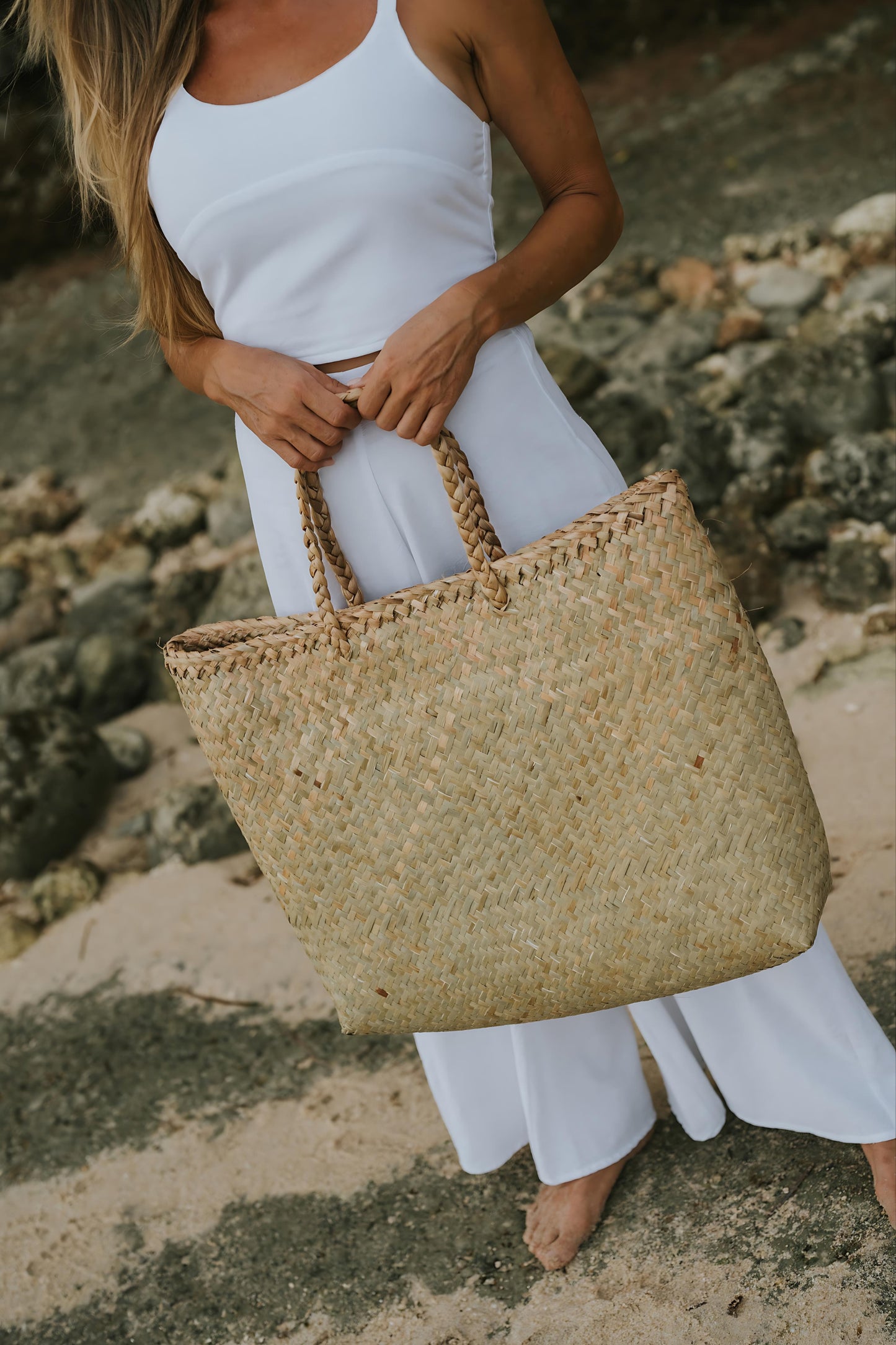 Island Luxe Large Straw Bag