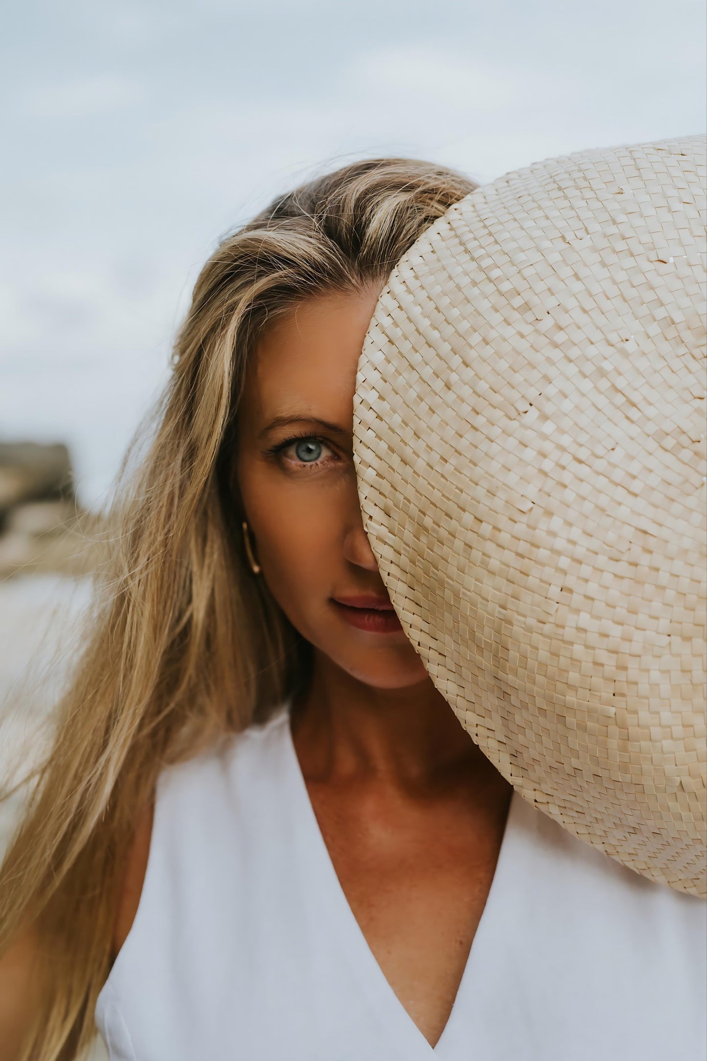 Island Luxe Straw Hat in Natural