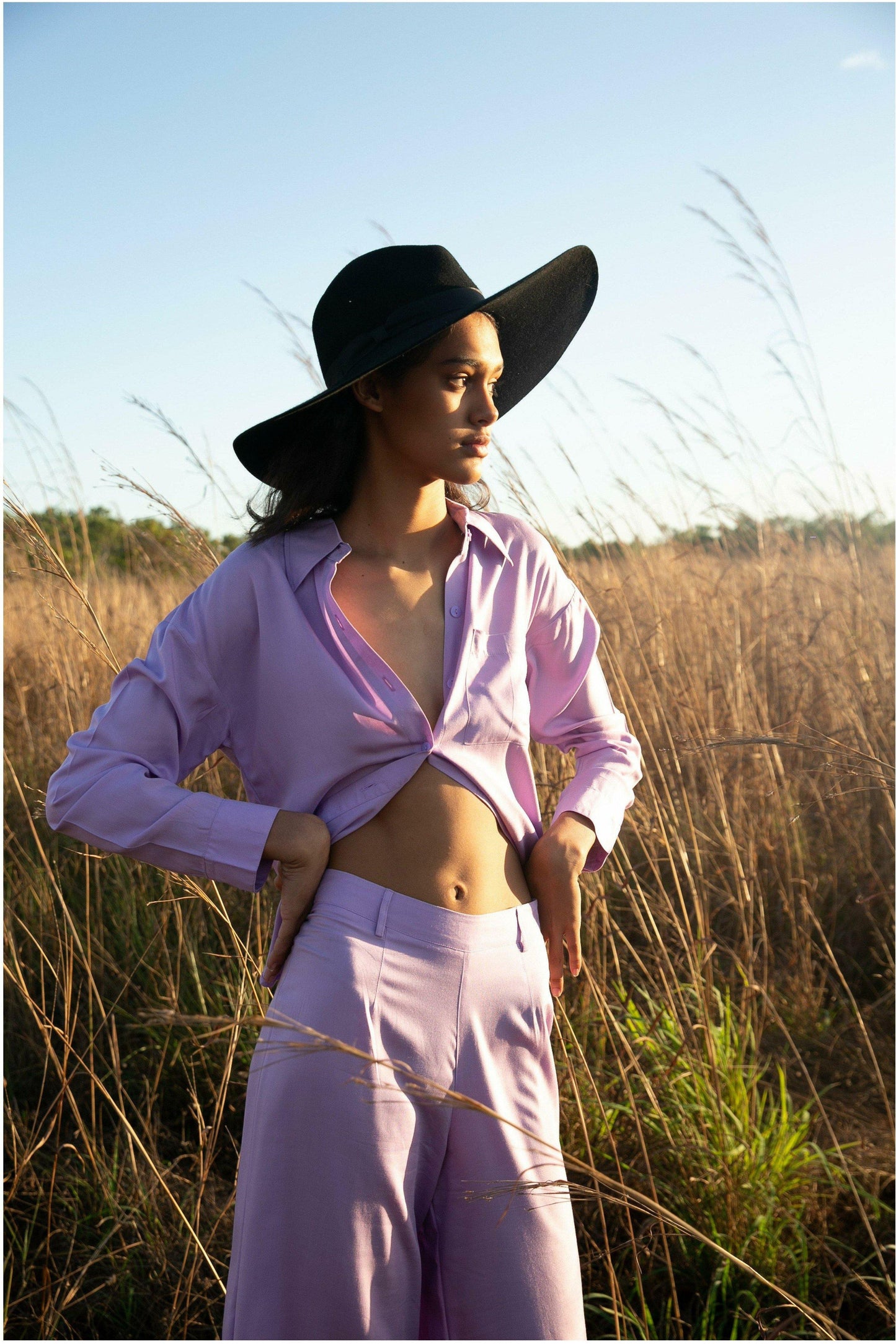 Essentials Lilac Zoe Shirt - WALLIS AND JAZZ - THE TROPICAL FASHION HOUSE