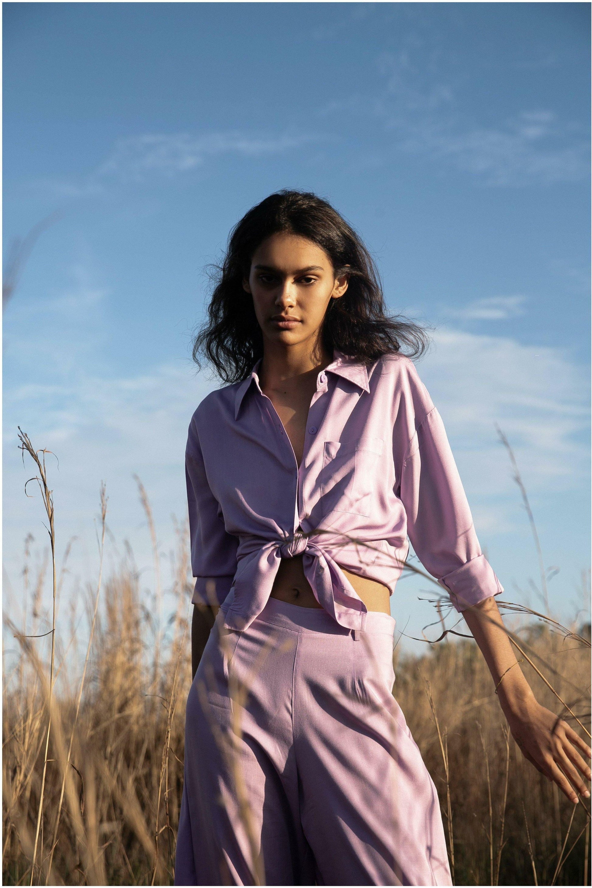 Essentials Lilac Zoe Shirt - WALLIS AND JAZZ - THE TROPICAL FASHION HOUSE