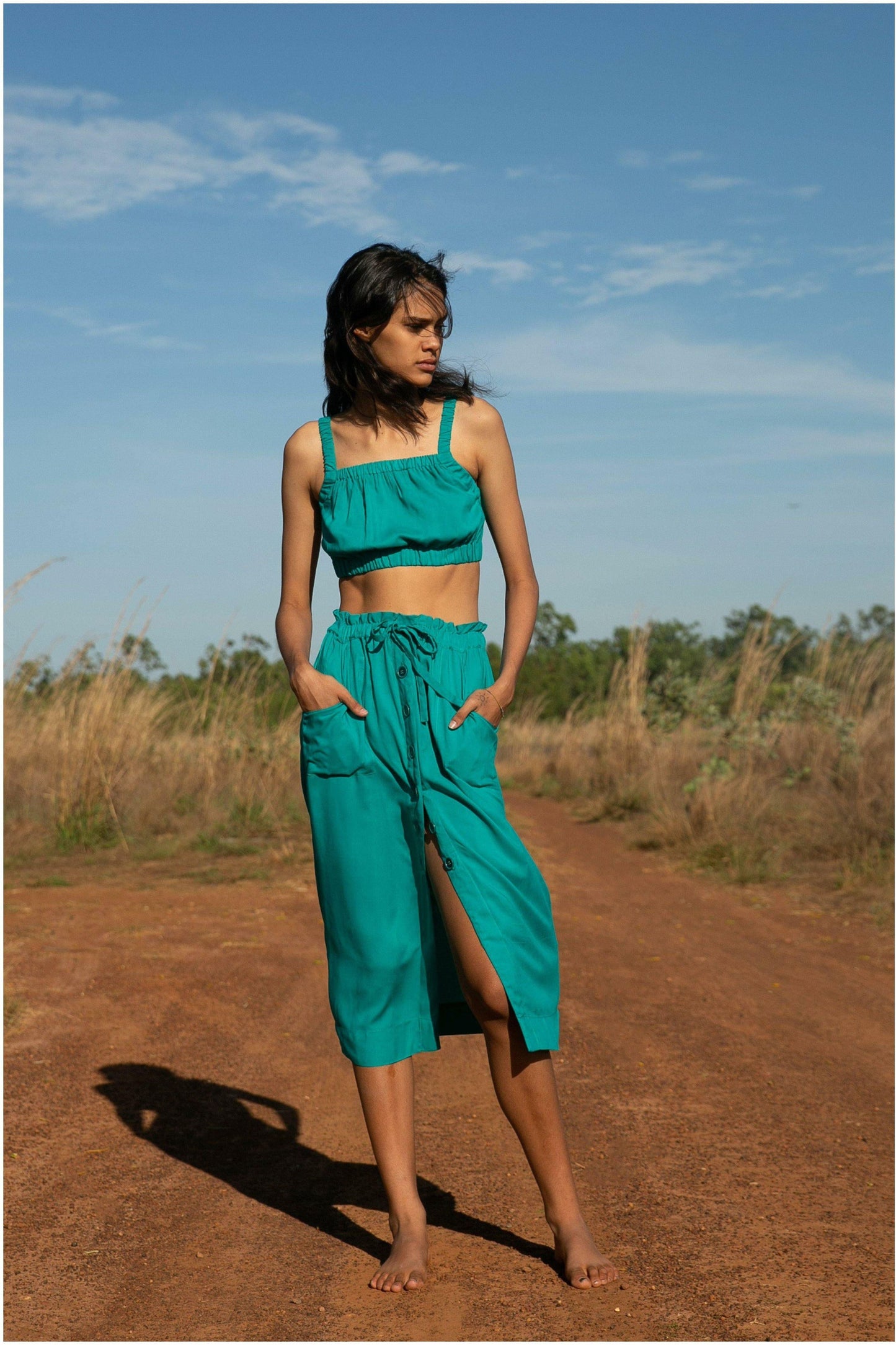 Essentials Tosca Loren Midi Skirt - WALLIS AND JAZZ - THE TROPICAL FASHION HOUSE